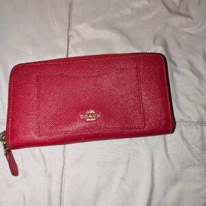 Cherry Red Coach Wallet